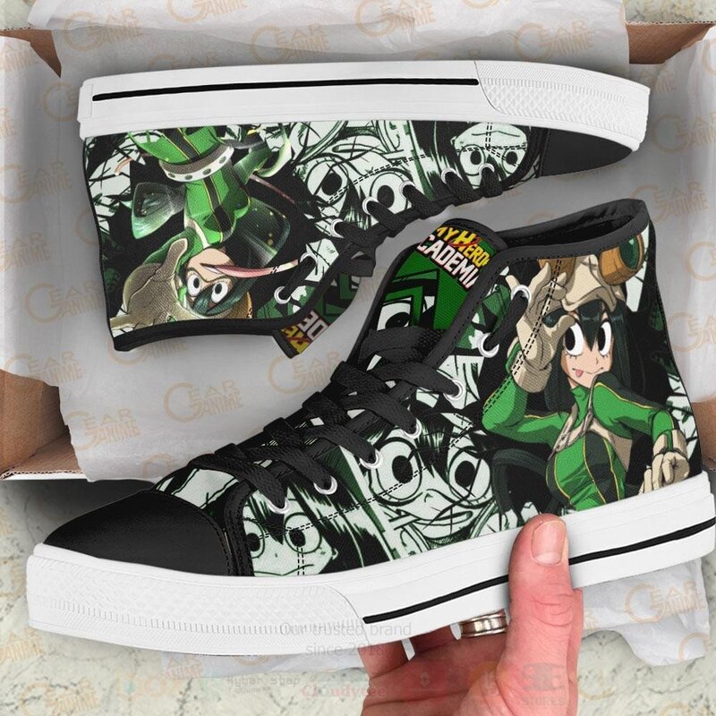 Tsuyu Asui Froppy Custom Anime My Hero Academia High Top Shoes 1