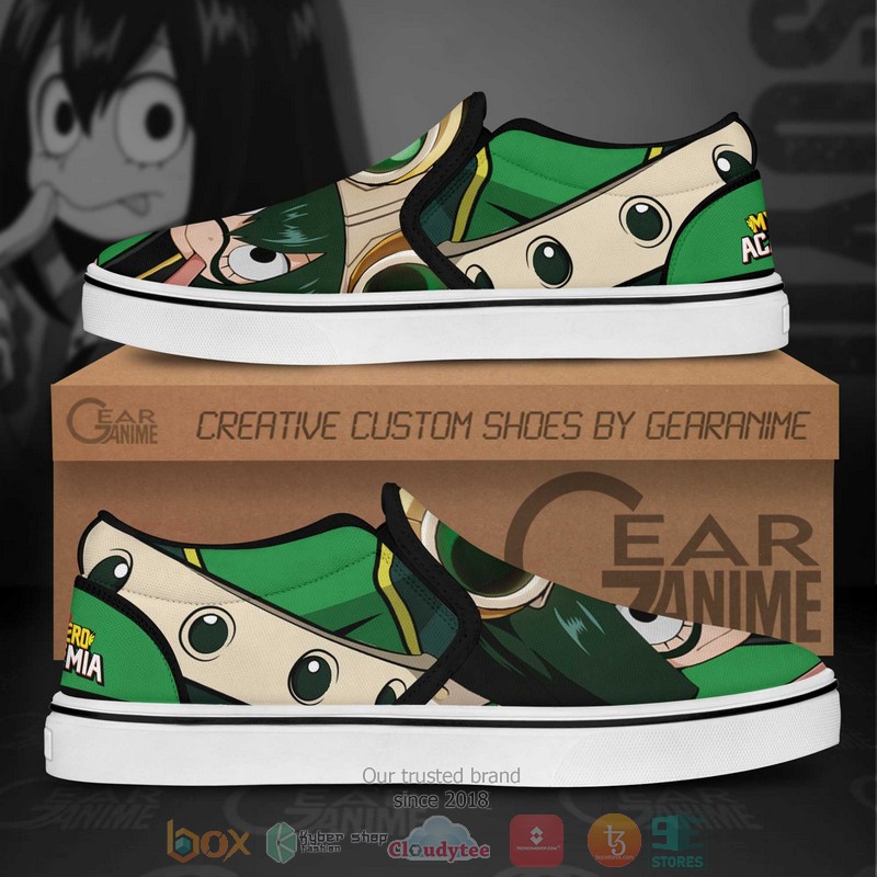 Tsuyu Asui Froppy MHA Anime Slip On Shoes 1