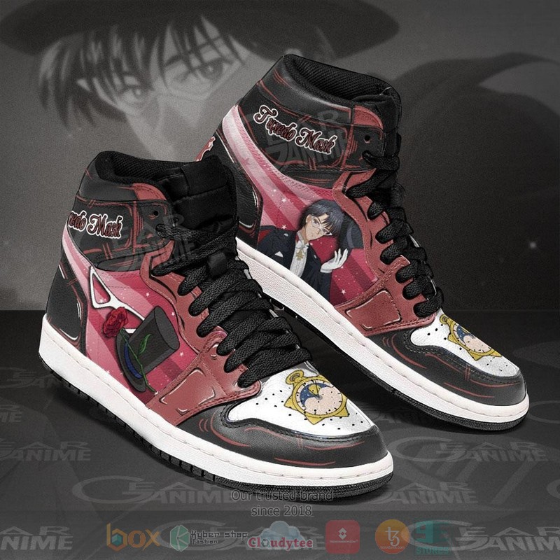 Tuxedo Mask Sailor Anime Air Jordan high top Sneaker Shoes 2 Tuxedo Mask Sailor Anime Air Jordan high top shoes 1