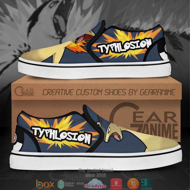 Typhlosion Pokemon Anime Slip On Sneakers Shoes 1