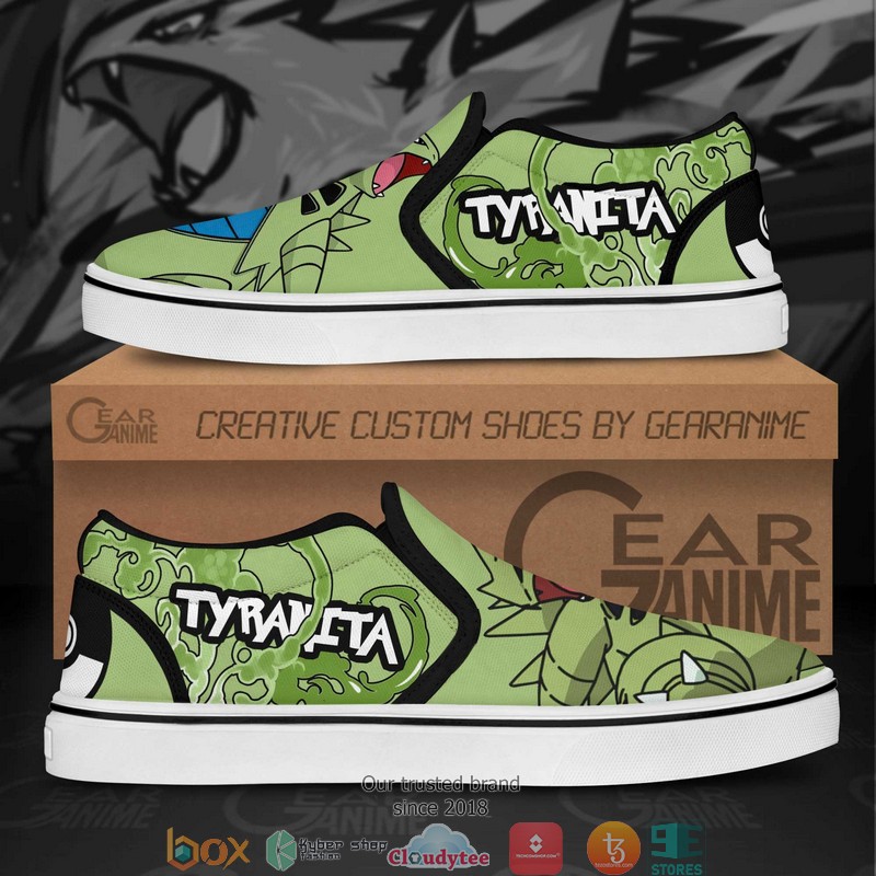 Tyranitar Pokemon Anime Slip On Sneakers Shoes 1