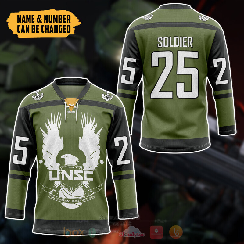 UNSC Halo Infinite Custom Hockey Jersey 3 UNSC Halo Infinite Custom Hockey Jersey 1 2