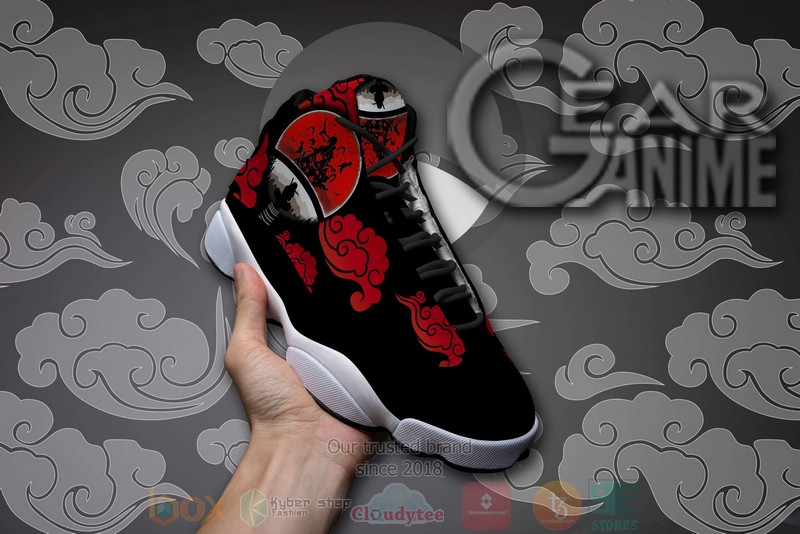 Uchiha Itachi Anime Symbol Air Jordan 13 Sneaker Shoes 3 Uchiha Itachi Anime Symbol Air Jordan 13 Shoes 1 2