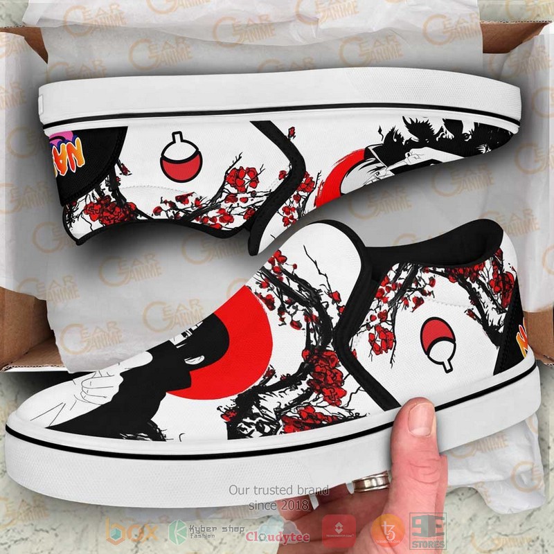 Uchiha Itachi Japan Style Anime Slip On Shoes 1