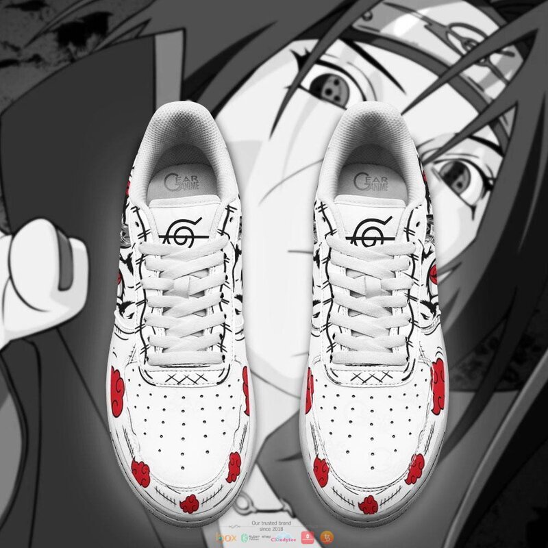 Uchiha Itachi Sharingan Eyes Anime Nike Air Force Sneaker Shoes 4 Uchiha Itachi Sharingan Eyes Anime Nike Air Force Shoes 1 2 3