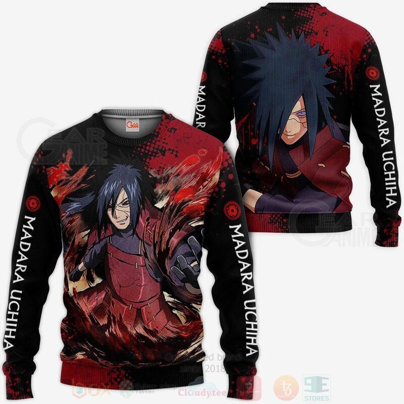 BEST Uchiha Madara Custom Anime 3D Hoodie, T-Shirt 2 Uchiha Madara Custom Anime 3D Hoodie Shirt 1