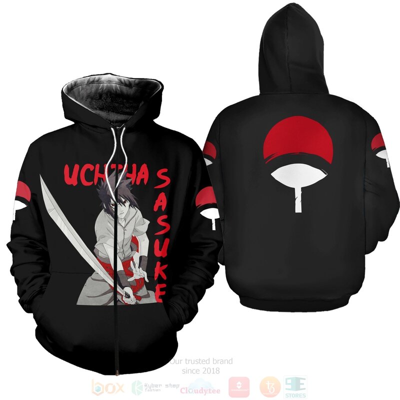 Uchiha Sasuke Family Symbol Anime 3D Hoodie Shirt