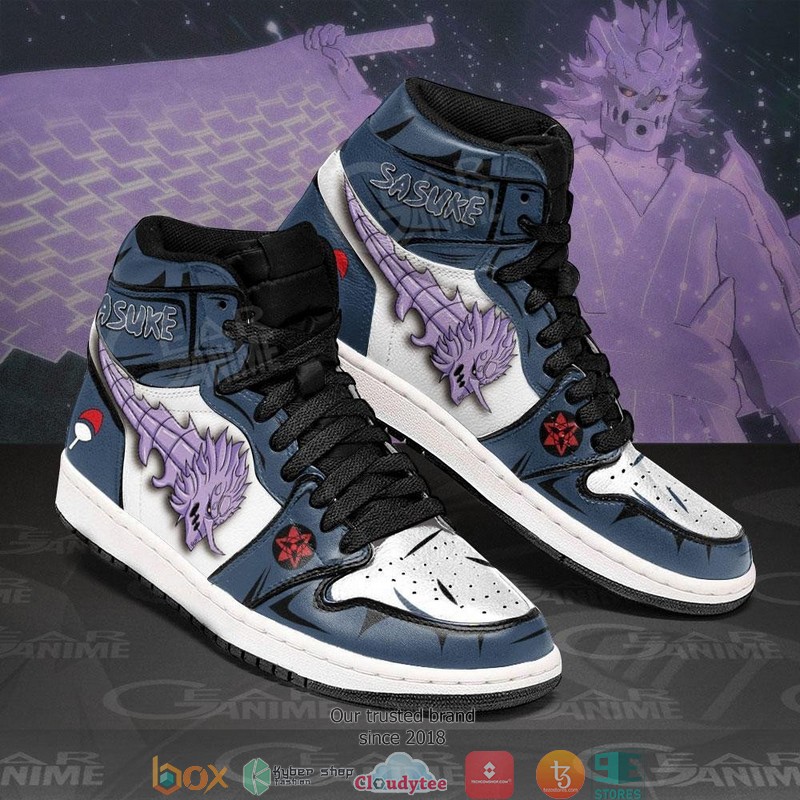Uchiha Sasuke Susanoo Anime Air Jordan High top shoes 1