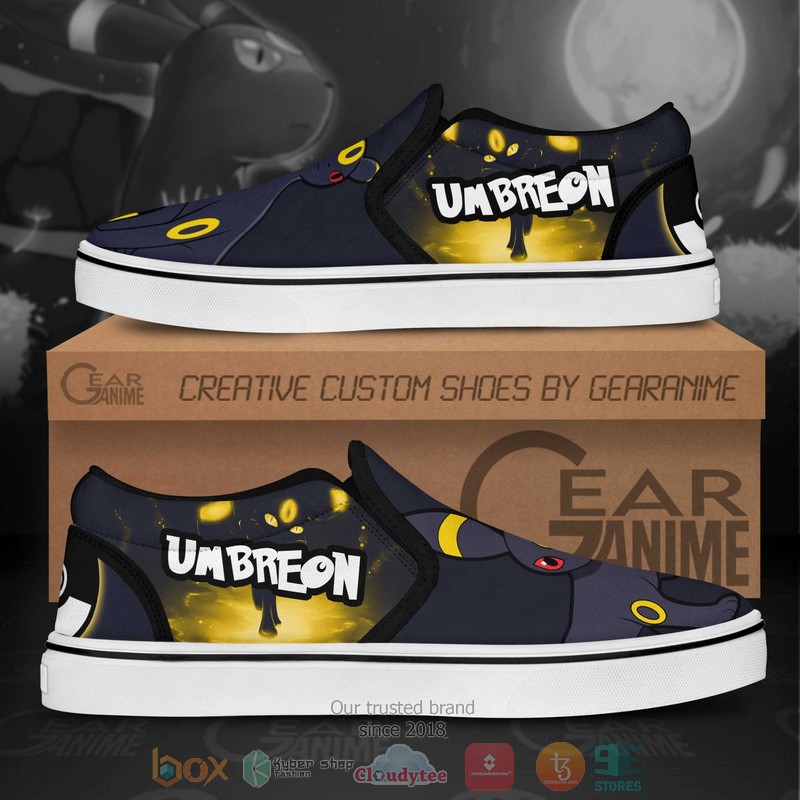 Umbreon Pokemon Anime Slip On Shoes 1