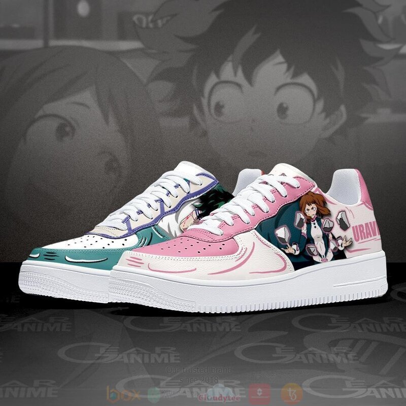 Uraraka and Deku Air Anime My Hero Academia Nike Air Force Shoes 4 Uraraka and Deku Air Anime My Hero Academia Nike Air Force Shoes 1 2 3
