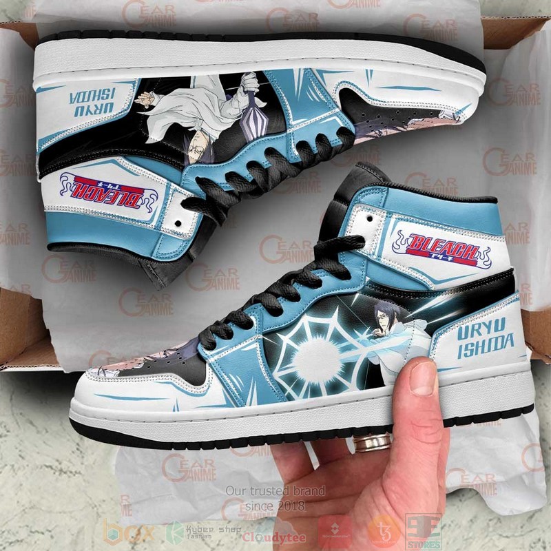 Uryu Ishida Bleach Anime Air Jordan High Top Sneaker Shoes 9 Uryu Ishida Bleach Anime Air Jordan High Top Shoes