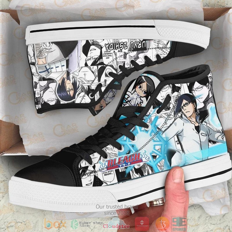 Uryu Ishida Bleach High Top Canvas Shoes 1