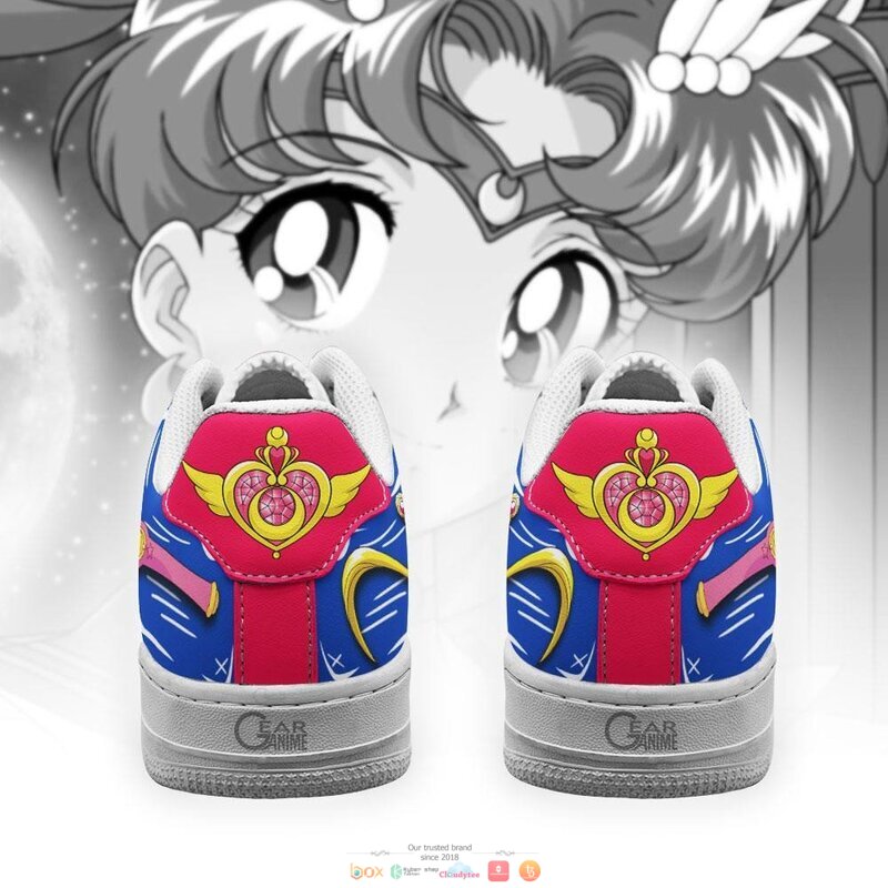 Usagi Tsukino Sailor Anime Nike Air Force Sneaker Shoes 3 Usagi Tsukino Sailor Anime Nike Air Force Shoes 1 2