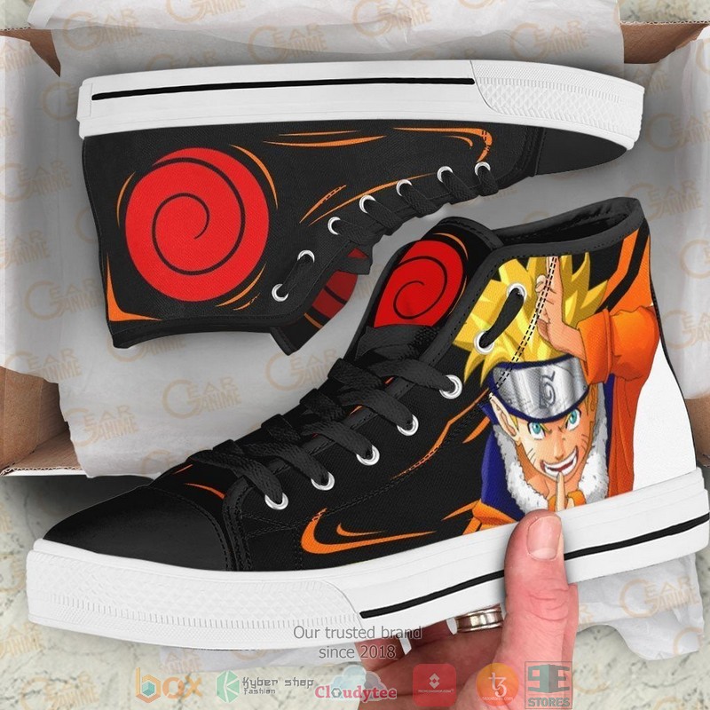 Uzumaki Anime High Top Canvas Shoes 1
