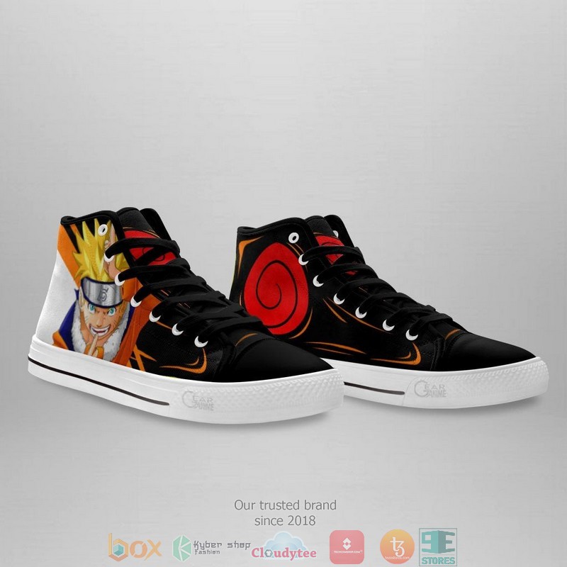 Uzumaki Anime High Top Canvas Shoes 3 Uzumaki Anime High Top Canvas Shoes 1 2