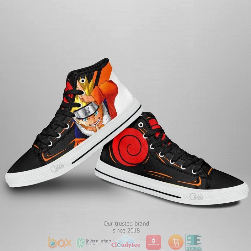 Uzumaki Anime High Top Canvas Shoes 4 Uzumaki Anime High Top Canvas Shoes 1 2 3