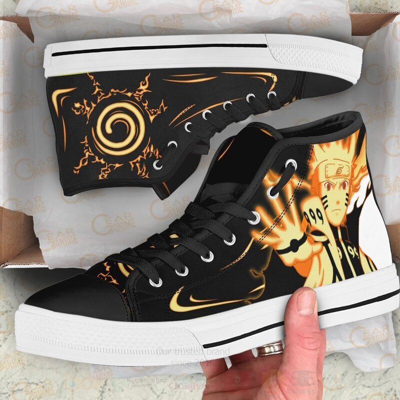 Uzumaki Bijuu Mode Custom Anime High Top Shoes 1