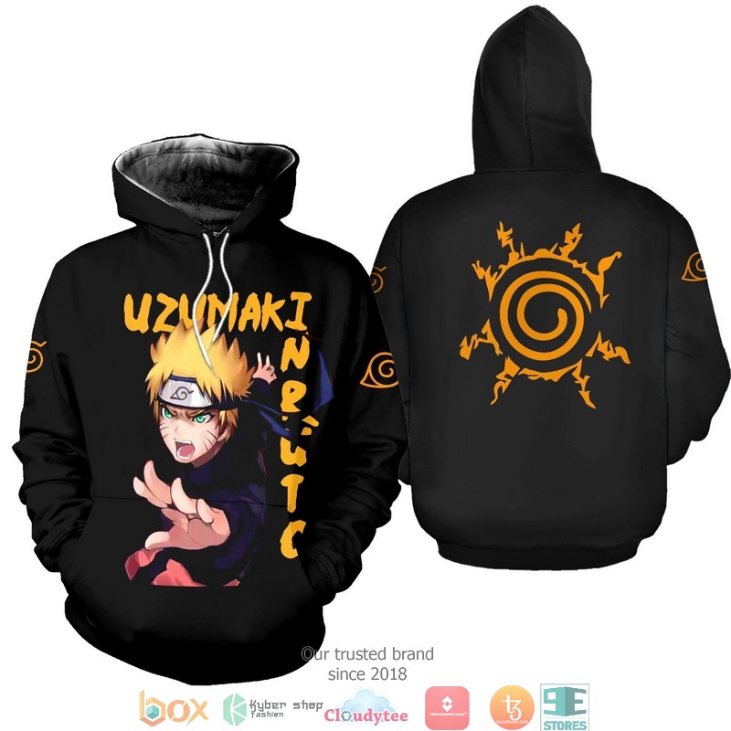 Uzumaki Family Symbol Anime 3d shirt, hoodie 3 Uzumaki Family Symbol Anime 3d shirt hoodie 1 2