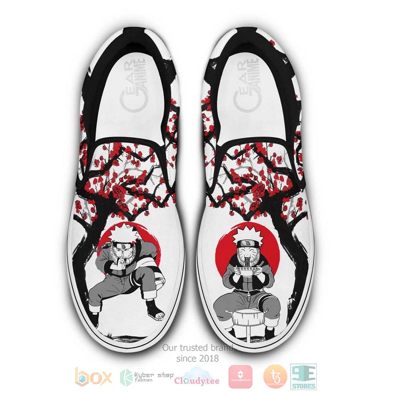 Uzumaki Naruto Japan Style Anime Slip On Shoes