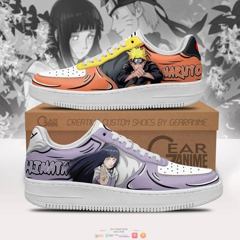 Uzumaki Naruto and Hinata Anime Nike Air Force Shoes