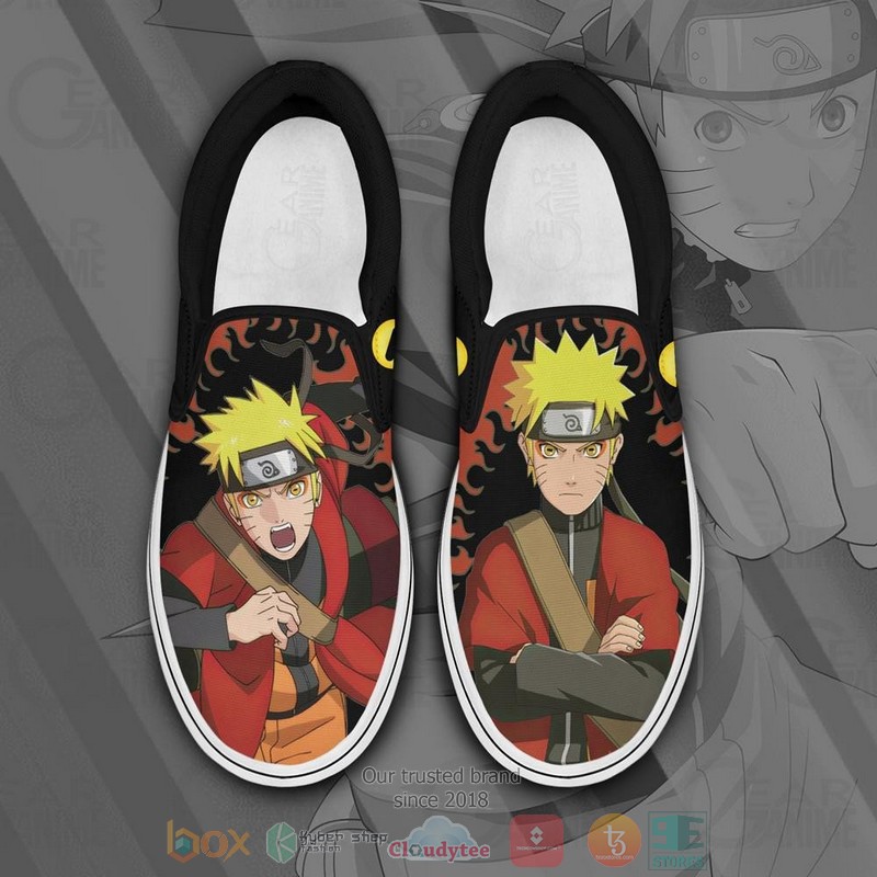 Uzumaki Sage Anime Slip On Shoes