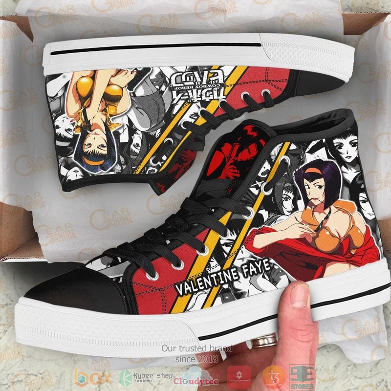Valentine Faye Cowboy Bebop High Top Canvas Shoes 1