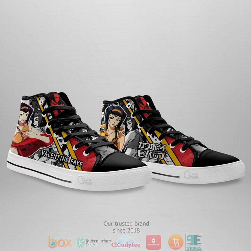 Valentine Faye Cowboy Bebop High Top Canvas Shoes 4 Valentine Faye Cowboy Bebop High Top Canvas Shoes 1 2 3