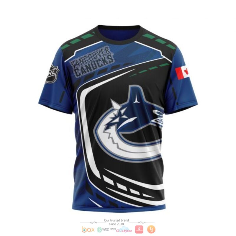 Vancouver Canucks NHL black blue full print 3D shirt, hoodie 8 Vancouver Canucks NHL black blue 3D shirt hoodie 1 2 3 4 5 6 7