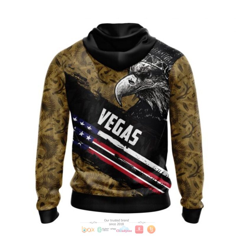 Vegas Golden Knights NHL Eagle American flag full print 3D shirt, hoodie 3 Vegas Golden Knights NHL Eagle American flag 3D shirt hoodie 1 2