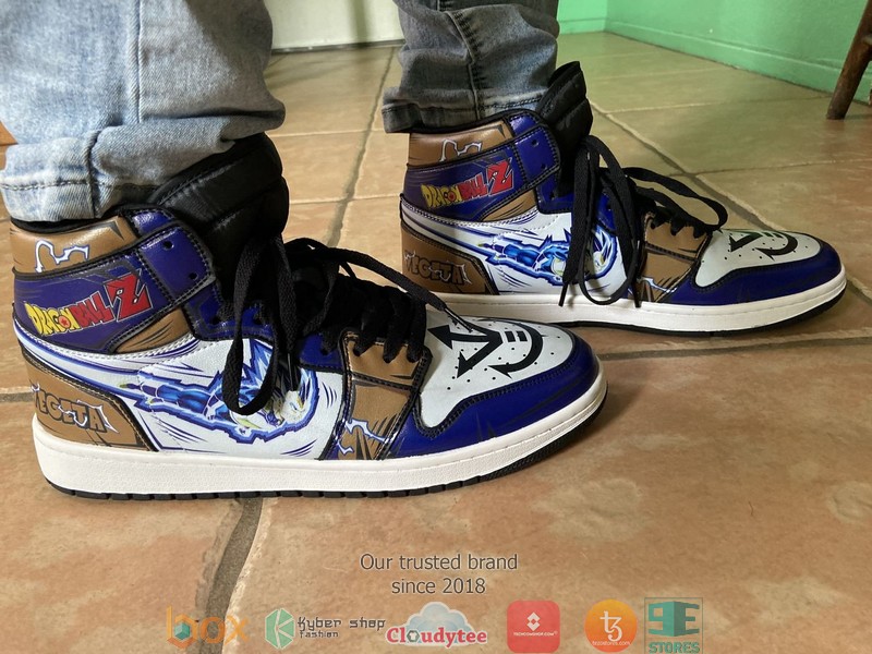 Vegeta Blue Anime Dragon Ball Air Jordan High Top Shoes 1 2 3 4 5