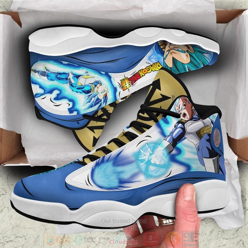 Vegeta Blue Dragon Ball Anime Air Jordan 13 Sneaker Shoes 2 Vegeta Blue Dragon Ball Anime Air Jordan 13 Shoes 1