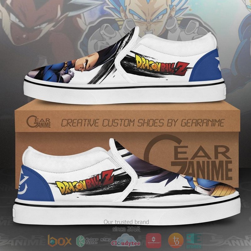 Vegeta Canvas Dragon Ball Anime Slip On Shoes 1
