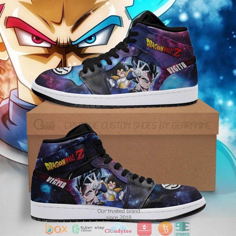Vegeta Galaxy Dragon Ball Anime Air Jordan High Top Shoes