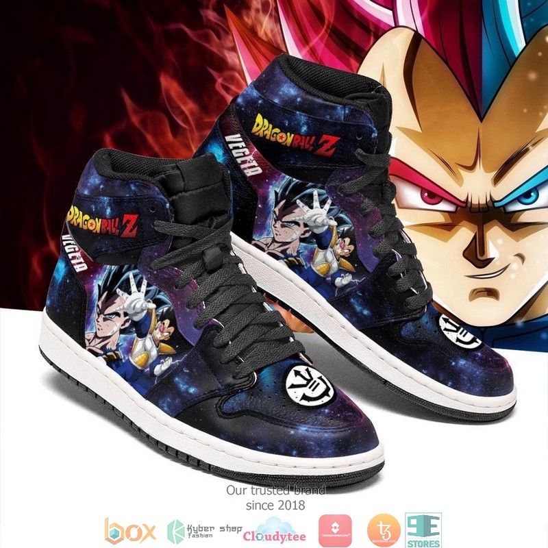 Vegeta Galaxy Dragon Ball Anime Air Jordan High Top Shoes 1
