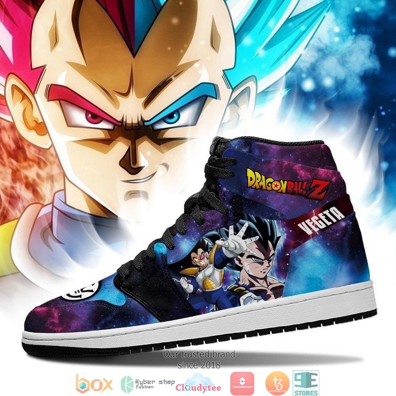Vegeta Galaxy Dragon Ball Anime Air Jordan High Top Shoes 3 Vegeta Galaxy Dragon Ball Anime Air Jordan High Top Shoes 1 2