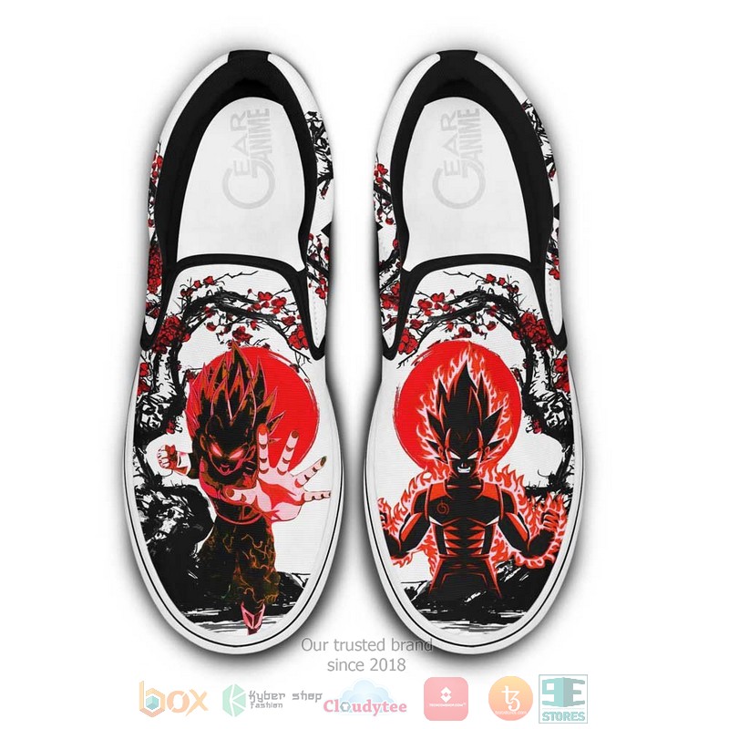 Vegeta Japan Style Anime Dragon Ball Slip On Shoes