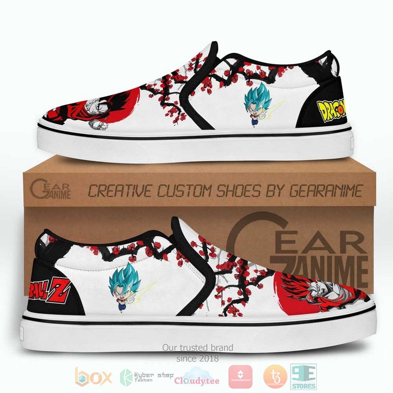 Vegito Anime Dragon Ball Slip-On Sneaker Shoes 3 Vegito Anime Dragon Ball Slip On Shoes 1 2