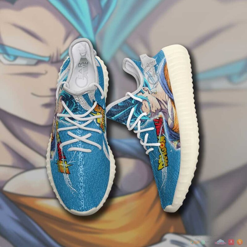 Vegito Dragon Ball Anime blue yeezy sneaker 1