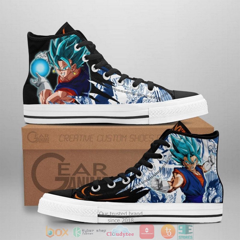 Vegito Dragon Ball High Top Canvas Shoes
