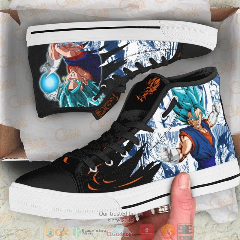 Vegito Dragon Ball High Top Canvas Shoes 1