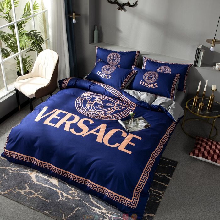 Versace Blue Bedding Set