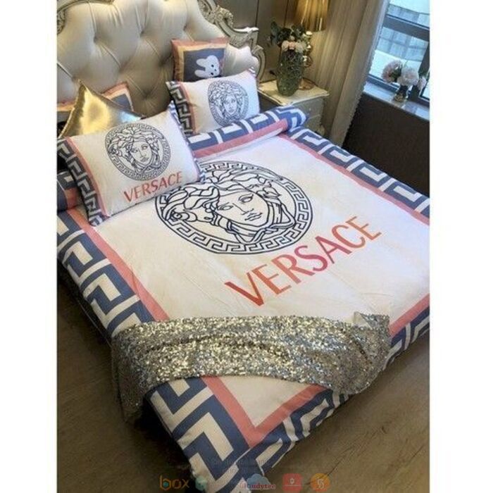 Versace White Bedding Set