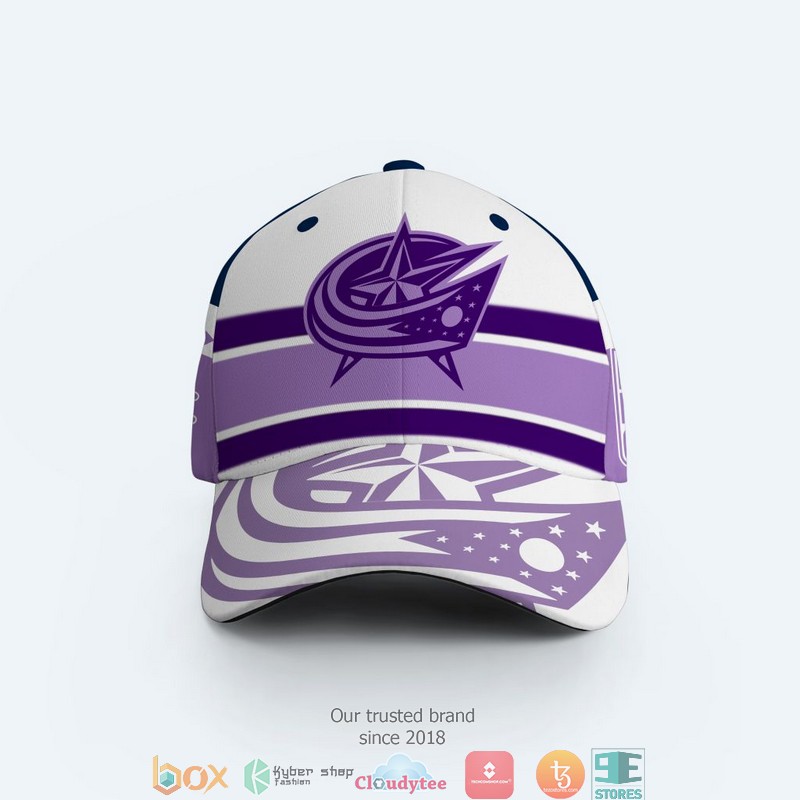 NHL Columbus Blue Jackets Fights Cancer Cap 1 NHL Columbus Blue Jackets Fights Cancer Cap
