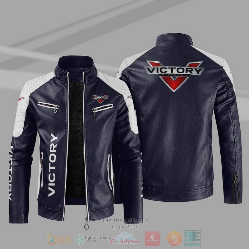 Victory Motorcycles Company Block Leather Jacket 3 Victory Motorcycles Block Leather Jacket 1 2