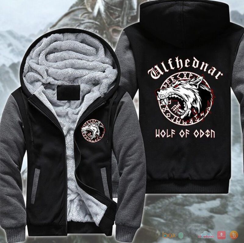 Viking Wolf of Odin Fleece Hoodie Jacket 9 Viking Wolf of Odin Fleece Hoodie Jacket