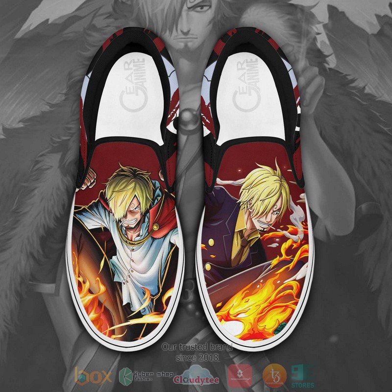 Vinsmoke Sanji One Piece Anime Slip On Shoes