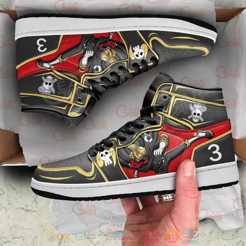 Vinsmoke Sanji Raid Suit Anime One Piece Air Jordan high top Sneaker Shoes 3 Vinsmoke Sanji Raid Suit Anime One Piece Air Jordan high top shoes 1 2