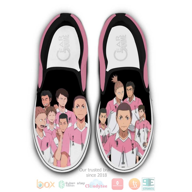 Wakutani Minami Anime Haikyuu Slip On Shoes
