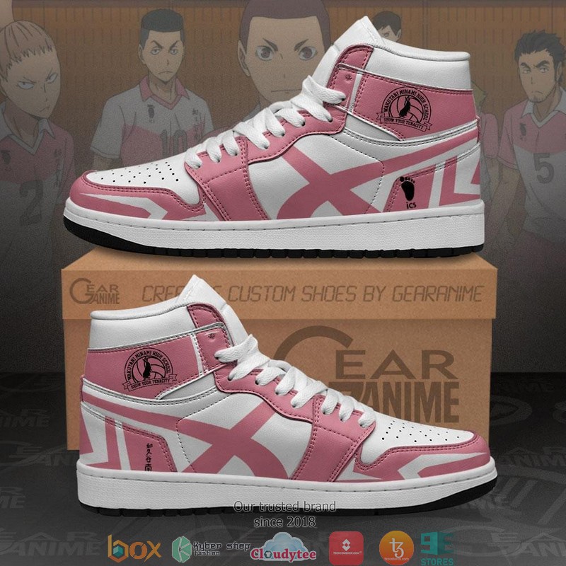 Wakutani Minami High Haikyuu Anime Air Jordan High Top Shoes