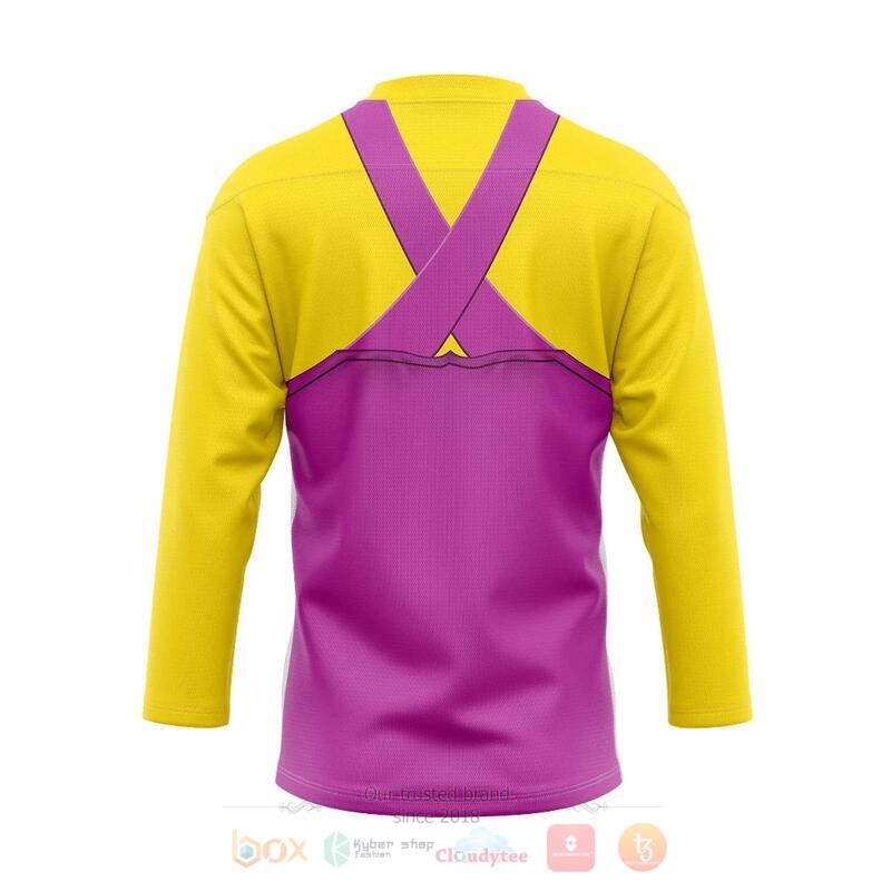 Wario Custom Hockey Jersey 2 Wario Custom Hockey Jersey 1
